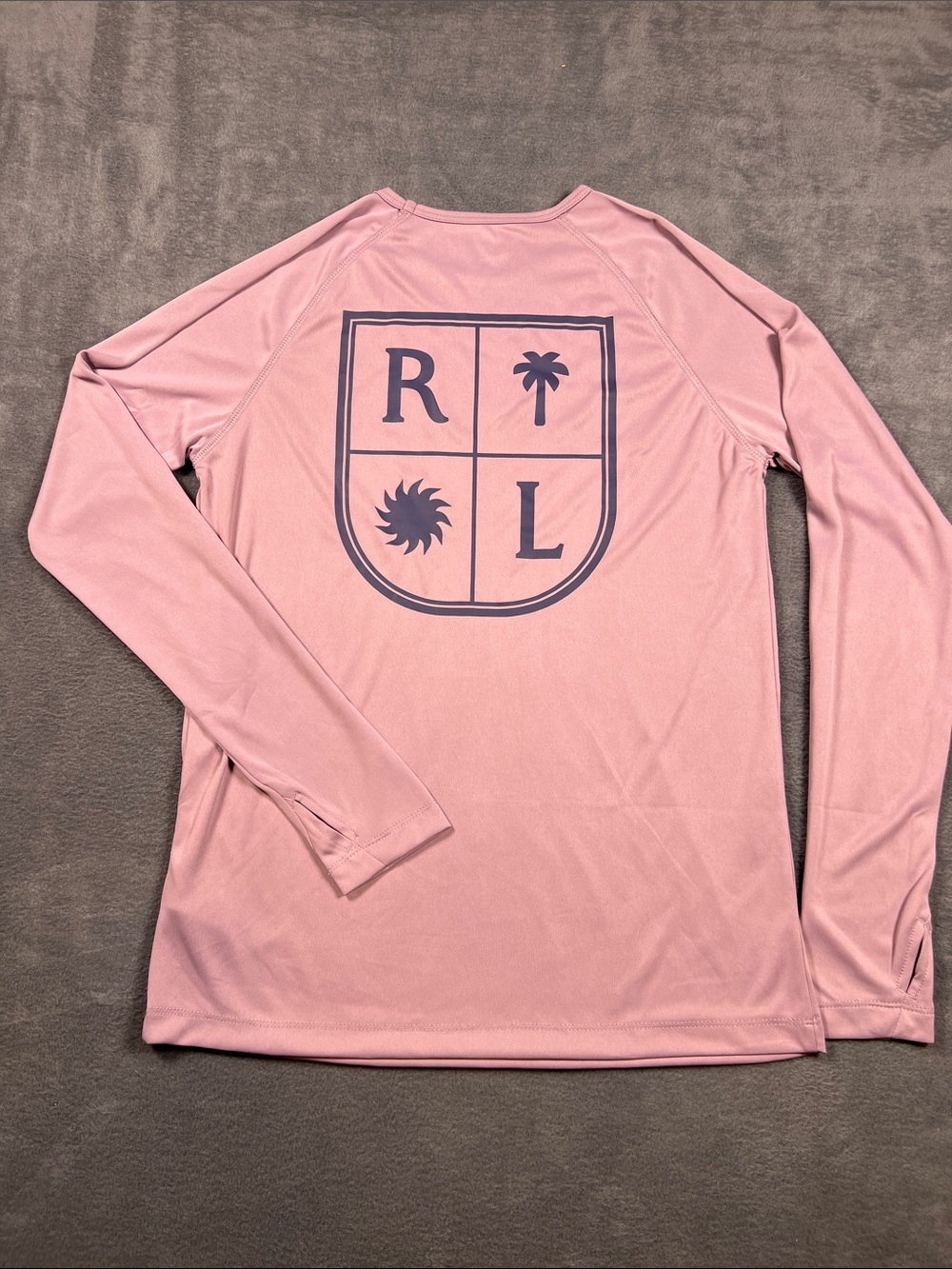 Reel Life purple Long-Sleeve Swim Coverup